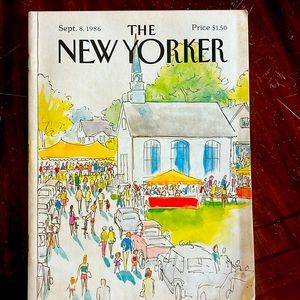 Sept 1986 New Yorker set of 4 magazines -full magazines -all original